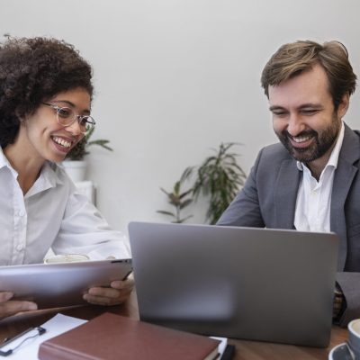Small business owner reviewing website pricing in South Africa